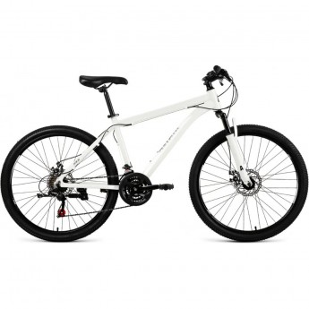 Велосипед ALTAIR 26 DISK 26", рама 17", белый/черный, 2021