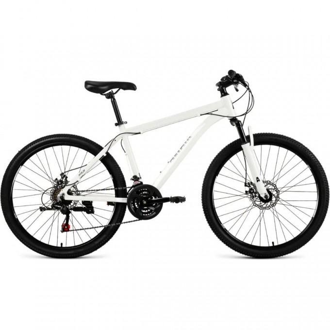 Велосипед ALTAIR 26 DISK 26", рама 17", белый/черный, 2021 RBKT1M36GK02