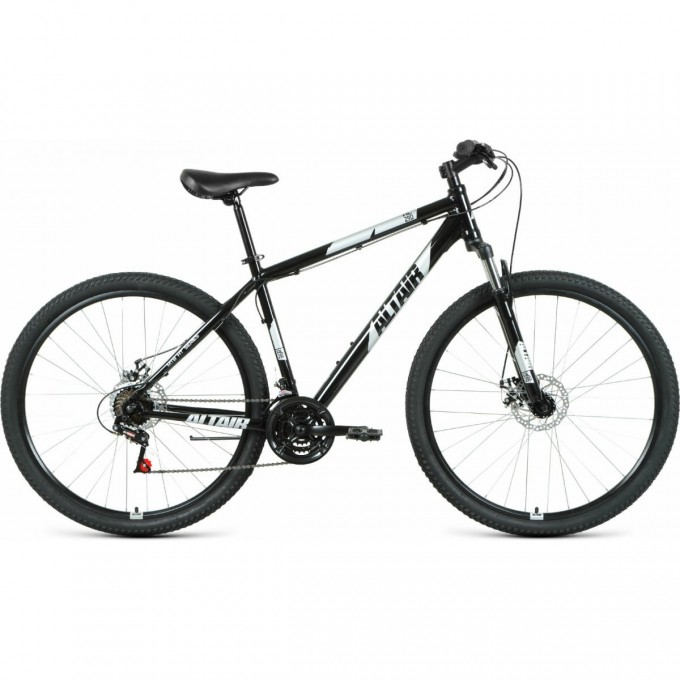 Велосипед ALTAIR 29 DISK 29", рама 17", черный/серебристый, 2021 RBKT1M39GK01