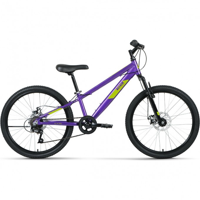 Велосипед ALTAIR AL 24 D 11 Фиолетовый / Зеленый 2022 RBK22AL24191