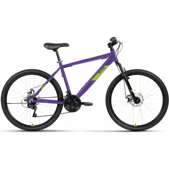Велосипед ALTAIR AL 26 D 18 фиолетовый/зеленый, 2022
