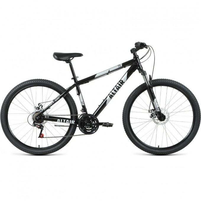 Велосипед ALTAIR AL 27,5 D 19 Черный / Серебристый 2021 RBKT1M37G011