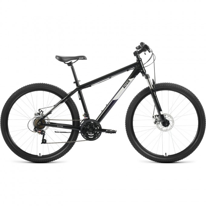 Велосипед ALTAIR AL 27,5 D 19 Черный / Серебристый 2022 RBK22AL27235