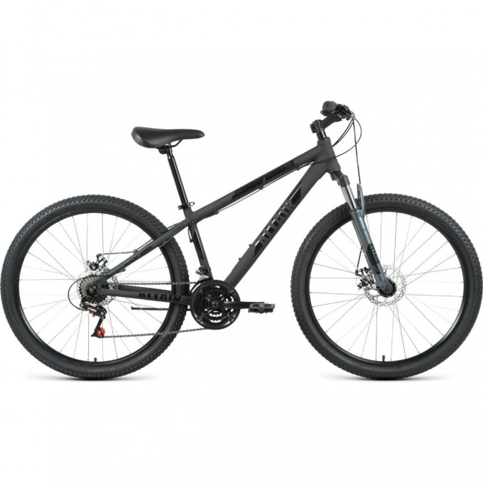 Велосипед ALTAIR AL 27,5 D 27,5", рама 15", черный матовый/черный, 2022 RBK22AL27222