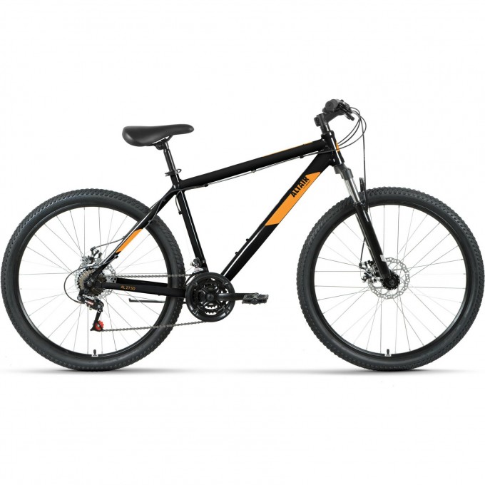 Велосипед ALTAIR AL 27,5 V 27,5", рама 19", черный/оранжевый, 2021 RBKT1M37G017