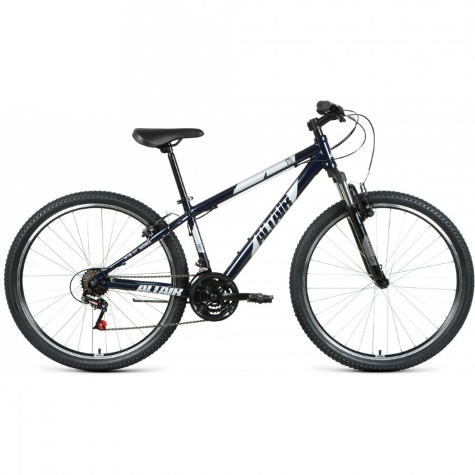 Велосипед ALTAIR AL 27,5 V FR 27,5", рама 17", темно-синий/серебристый, 2022 RBKT1M37G015-FR