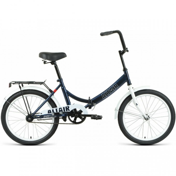 Велосипед ALTAIR CITY 20 20", рама 14", темно-синий/белый, 2022 RBK22AL20003