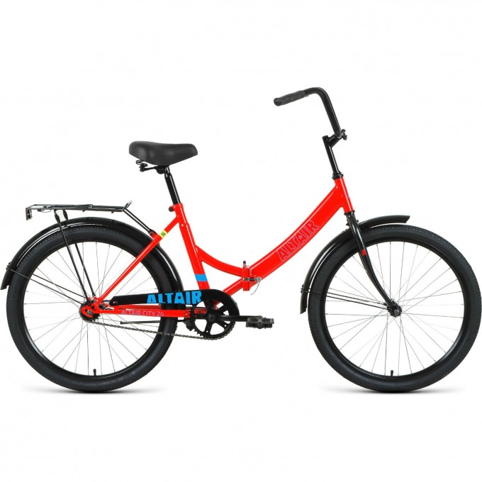 Велосипед ALTAIR CITY 24 16 Красный / Голубой 2021 CITY2416red/blue21