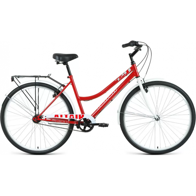Велосипед ALTAIR CITY 28 HIGH 28", рама 19", 2020-2021, темно-красный/белый RBKT1YN81014