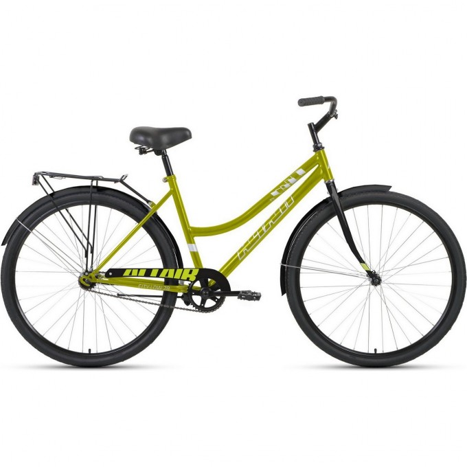 Велосипед ALTAIR CITY 28 LOW 19 Зеленый / Черный 2021 CITY28LOW19green/black21