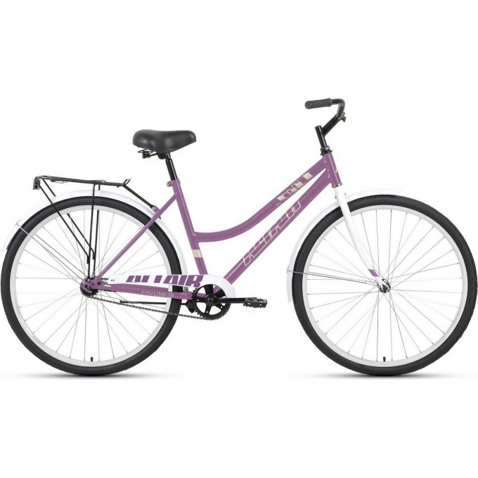 Велосипед ALTAIR CITY 28 LOW 28, рама 17", фиолетовый/белый, 2022 RBK22AL28025