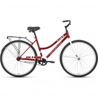 Велосипед ALTAIR CITY 28 LOW 28", рама 19", темно-красный/белый, 2022