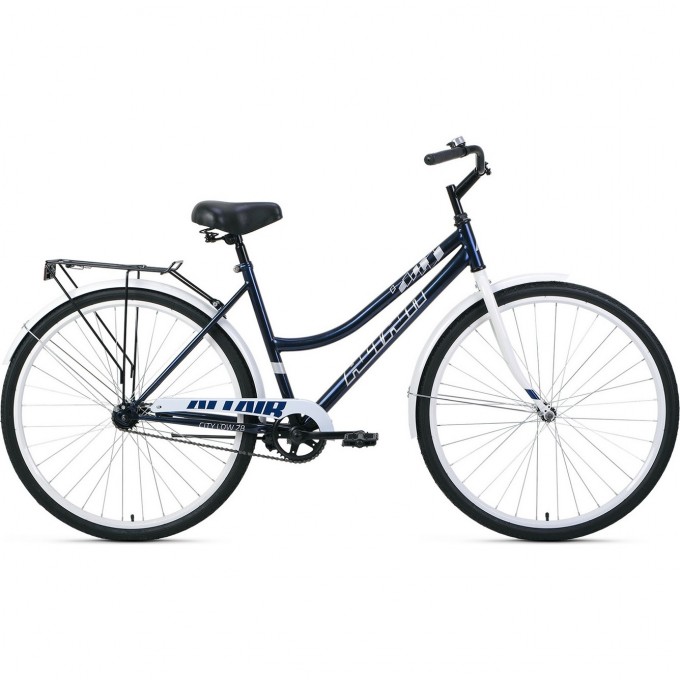 Велосипед ALTAIR CITY 28 LOW 28", рама 19", темно-синий/белый, 2022 RBK22AL28021