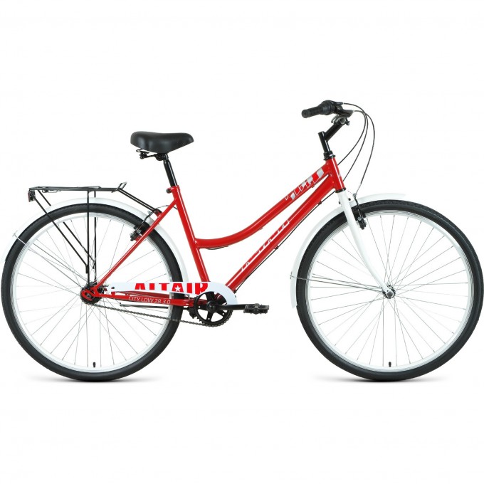 Велосипед ALTAIR CITY 28 LOW 3.0 19 Красный / Белый 2022 CITY28LOW3.019red/white22