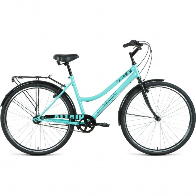 Велосипед ALTAIR CITY 28 LOW 3.0 28", рама 19", мятный/черный, 2021 RBKT1YN83004