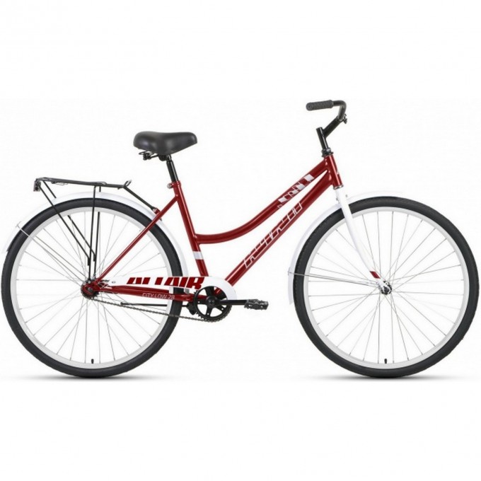 Велосипед ALTAIR CITY 28 LOW рама 19", темно-красный/белый 2023 RB3C8100FDRDXWH