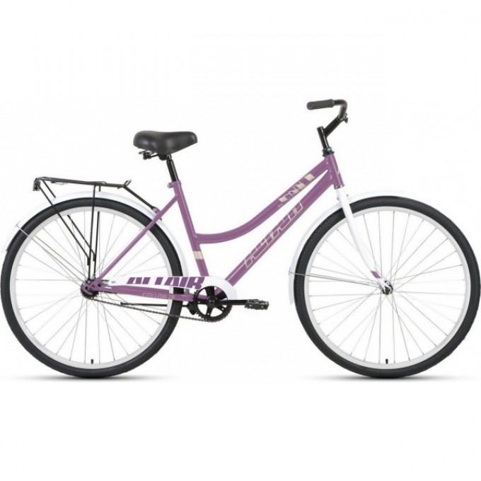 Велосипед ALTAIR CITY LOW 28, рама 19", фиолетовый/белый, 2023 RB3C8100FXVTXWH