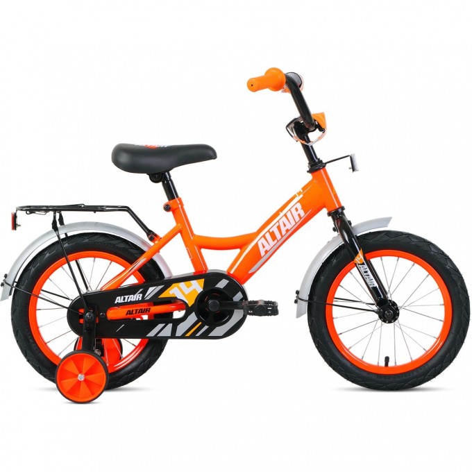 Велосипед ALTAIR KIDS 14 Оранжевый / Белый 2021 KIDS14orange/white21