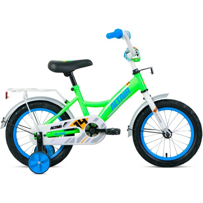 Велосипед ALTAIR KIDS 14 Зеленый / Синий 2021 1BKT1K1B1003