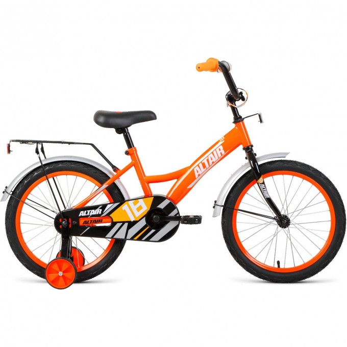 Велосипед ALTAIR KIDS 18 Оранжевый / Белый 2021 KIDS18orange/white21