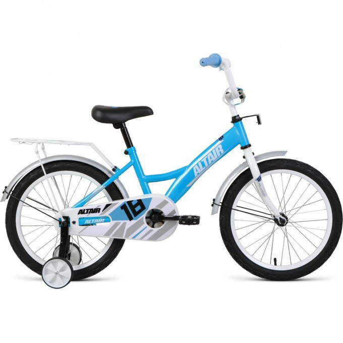 Велосипед ALTAIR KIDS 18", бирюзовый/белый, 2021 1BKT1K1D1007