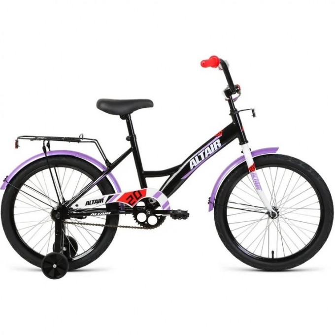 Велосипед ALTAIR KIDS 20", рама 13", черный/белый, 2022 IBK22AL20039