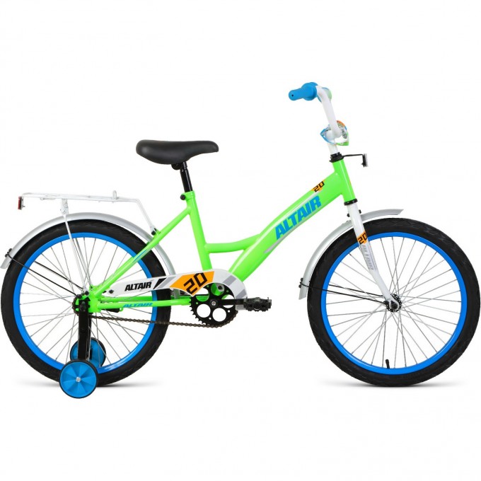 Велосипед ALTAIR KIDS 20", рама 13", ярко-зеленый/синий, 2022 IBK22AL20040