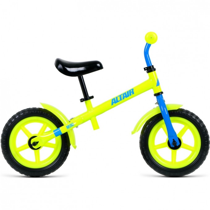 Велосипед ALTAIR MINI 12", ярко-желтый/синий, 2021 1BKT1R1AX008