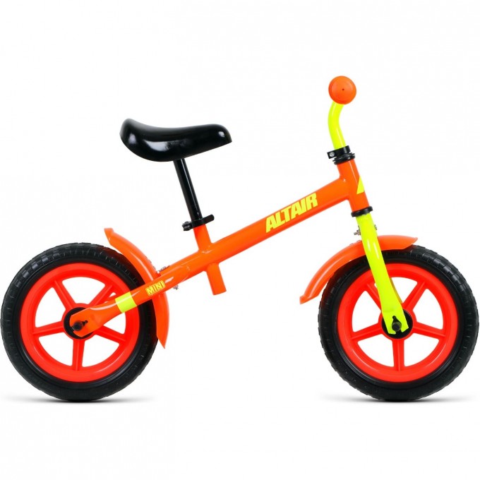 Велосипед ALTAIR MINI 12", ярко-оранжевый/ярко-зеленый, 2021 1BKT1R1AX004