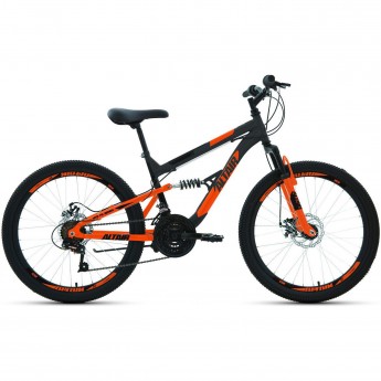Велосипед ALTAIR MTB FS 20 D 14 Серый / Оранжевый 2020