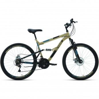 Велосипед ALTAIR MTB FS 26 2.0 D 18 Бежевый / Черный 2022