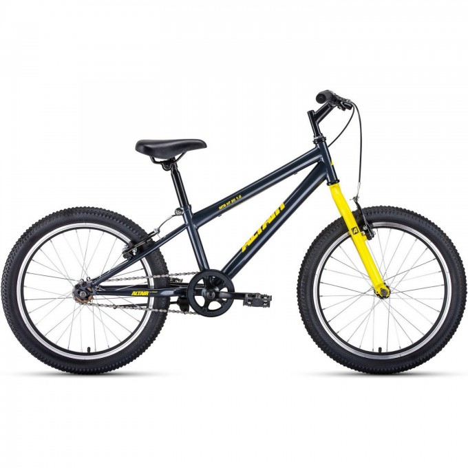 Велосипед ALTAIR MTB HT 20 1.0 10,5 Серый / Желтый 2020 MTBHT201.010.5grey/yellow20