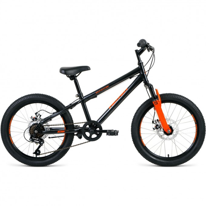 Велосипед ALTAIR MTB HT 20 2.0 D 10,5 Черный / Оранжевый 2020 MTBHT202.0D10.5black/orange20