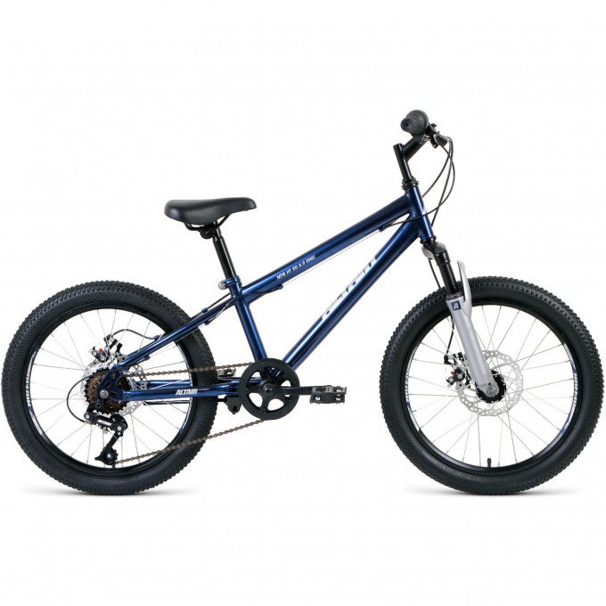 Велосипед ALTAIR MTB HT 20 2.0 D 10,5 Синий / Серебристый 2020 MTBHT202.0D10.5blue/silver20