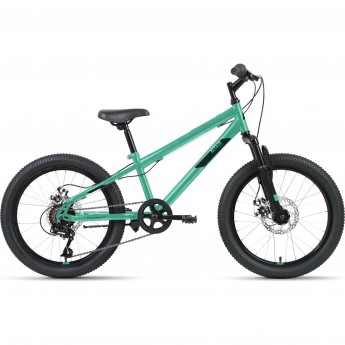 Велосипед ALTAIR MTB HT 20 2.0 D 20", рама 10.5", мятный/черный, 2022