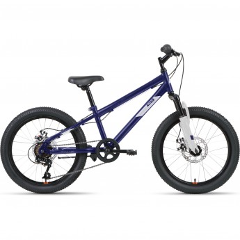 Велосипед ALTAIR MTB HT 20 2.0 D 20", рама 10.5", темно-синий/серебристый, 2022