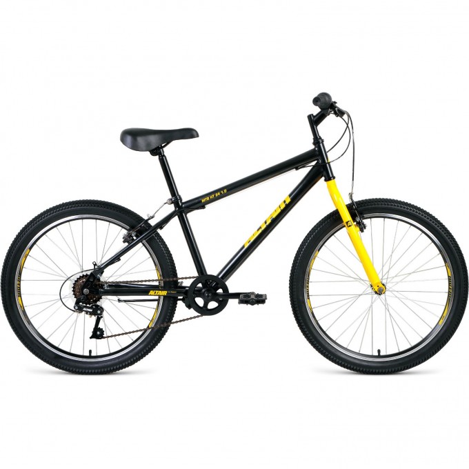 Велосипед ALTAIR MTB HT 24 1.0 12 Черный / Желтый 2020 MTBHT241.012black/yellow20