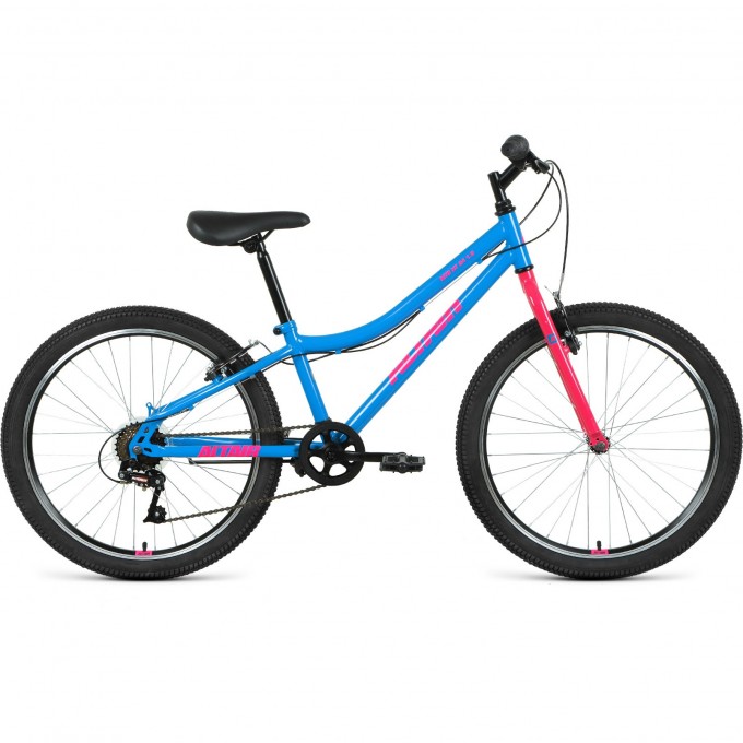 Велосипед ALTAIR MTB HT 24 1.0 12 Голубой / Розовый 2021 MTBHT241.012blue/pink21
