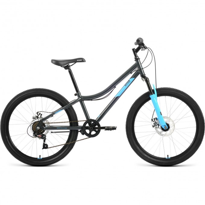 Велосипед ALTAIR MTB HT 24 2.0 D 12 Серый / Голубой 2022 MTBHT242.0D12grey/blue22