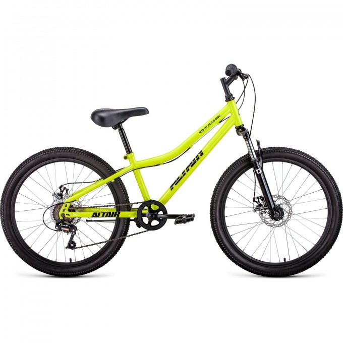Велосипед ALTAIR MTB HT 24 2.0 D 12 Зеленый / Черный 2021 MTBHT242.0D12green/black21