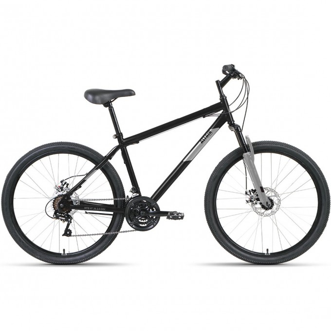 Велосипед ALTAIR MTB HT 26 2.0 D 26", рама 17", черный/серый, 2022 RBK22AL26108
