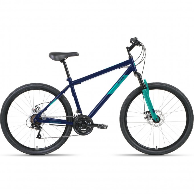 Велосипед ALTAIR MTB HT 26 2.0 D 26", рама 17", темно-синий/бирюзовый, 2022 RBK22AL26109
