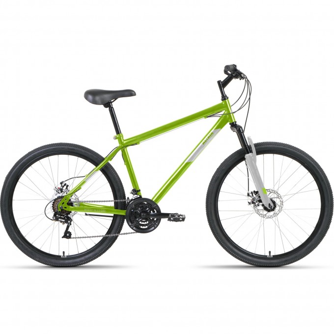 Велосипед ALTAIR MTB HT 26 2.0 D 26", рама 17", зеленый/серый, 2022 RBK22AL26110