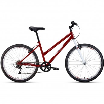 Велосипед ALTAIR MTB HT 26 LOW 26", рама 15", красный/белый, 2021