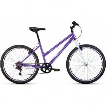 Велосипед ALTAIR MTB HT 26 LOW 26", рама 17", фиолетовый/белый, 2021