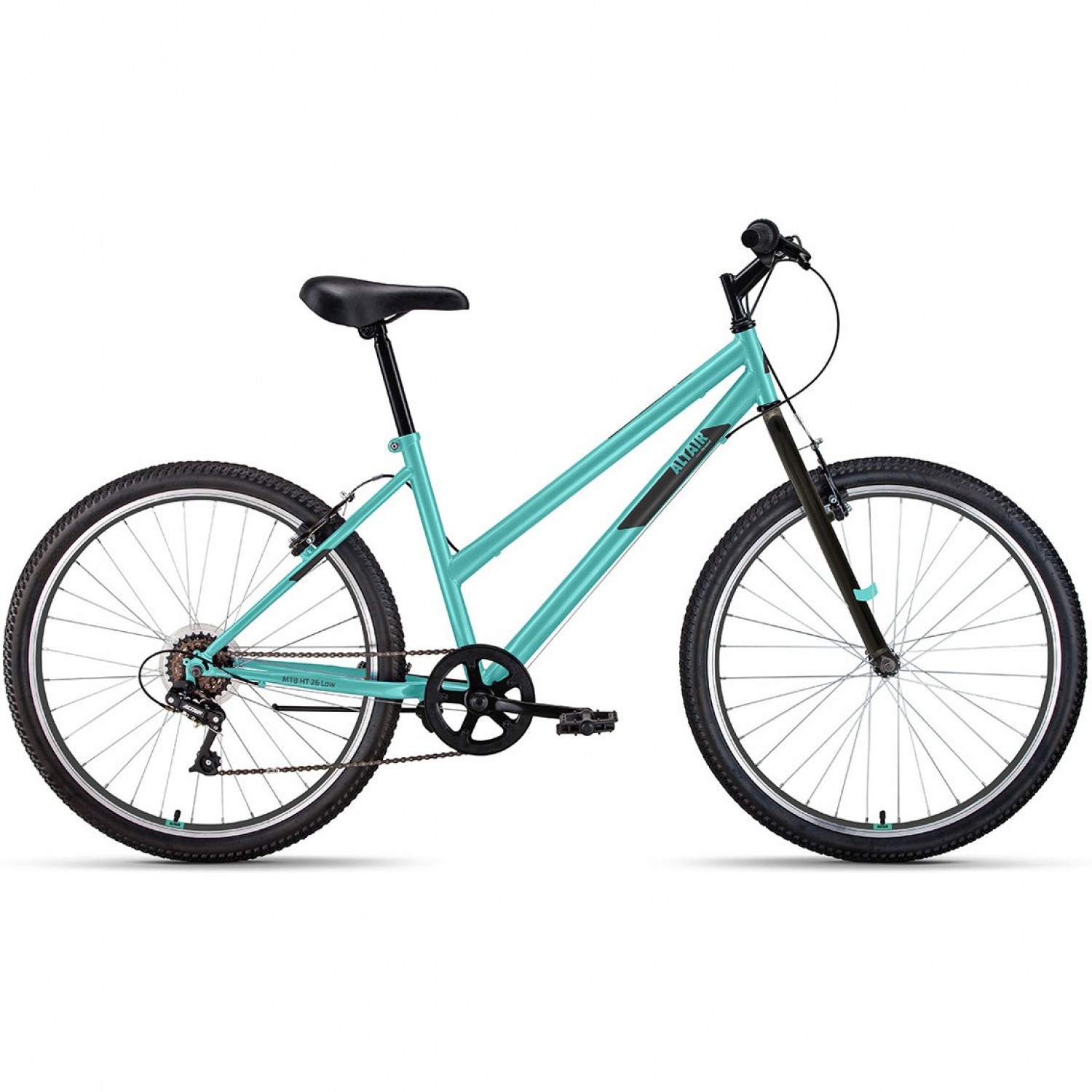 ALTAIR MTB HT 26 LOW 26", рама 17", мятный/черный, 2022 IBK22AL26124 ...