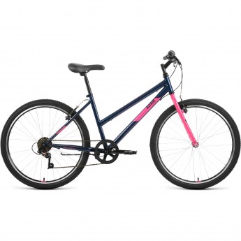 Велосипед ALTAIR MTB HT 26 LOW 26", рама 17", темно-синий/розовый, 2022