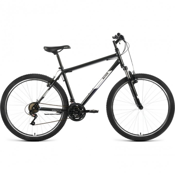 Велосипед ALTAIR MTB HT 27,5 1.0 27,5", рама 17", черный/серебристый, 2022 RBK22AL27128