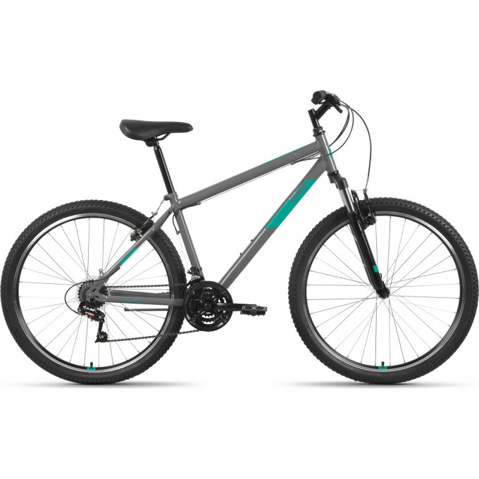 Велосипед ALTAIR MTB HT 27,5 1.0 27,5", рама 17", темно-серый/мятный, 2022 RBK22AL27131