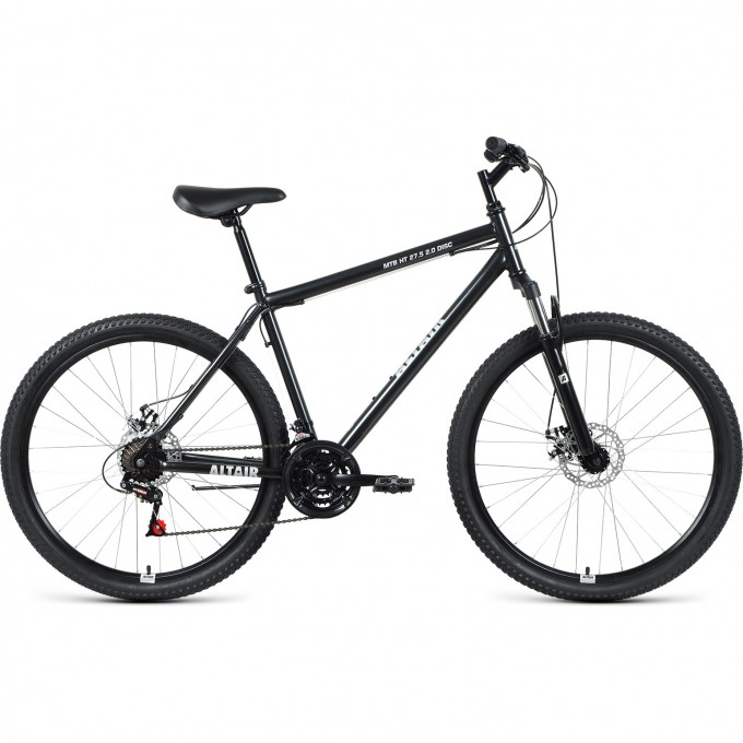 Велосипед ALTAIR MTB HT 27,5 2.0 D 17 Черный / Серебристый 2021 MTB HT27.52.0D17black/silver21
